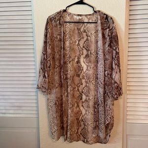 Snake Print Duster